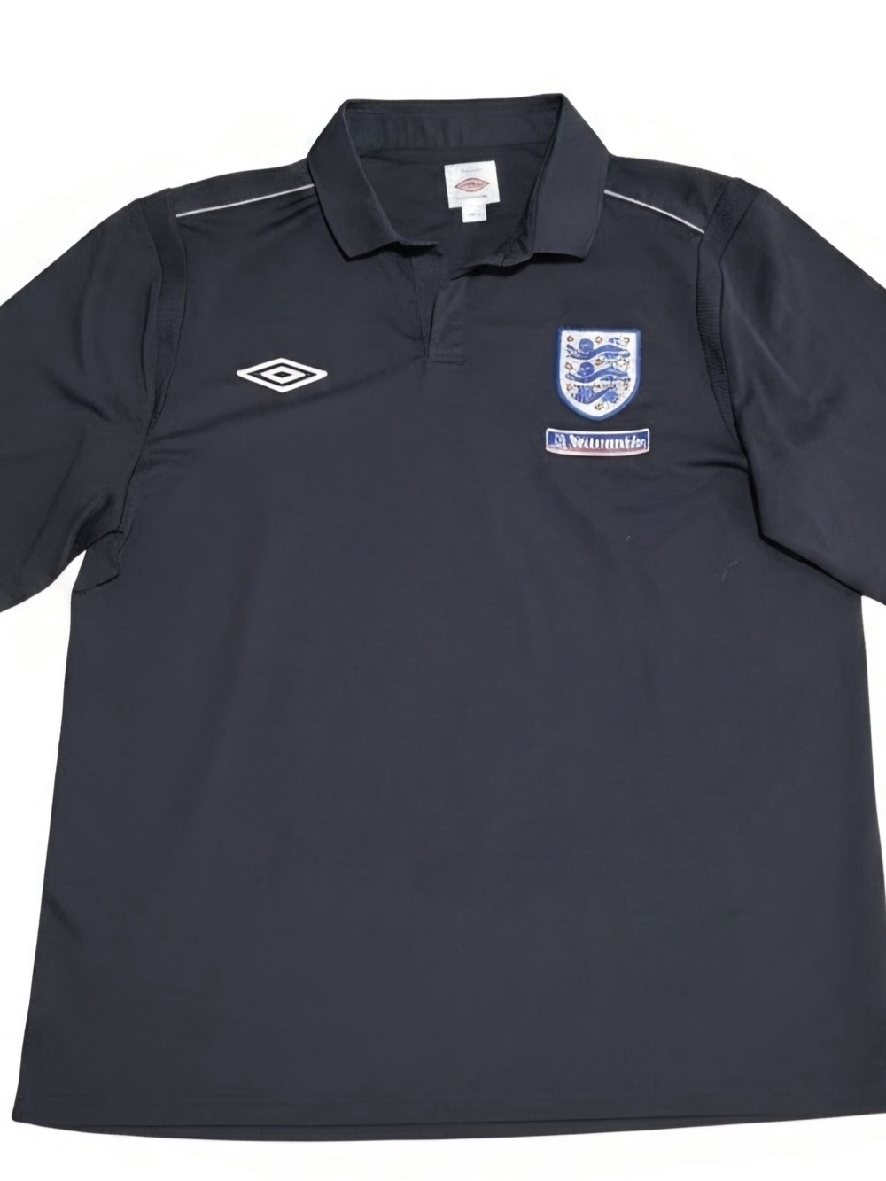 Vintage Umbro England National Football Team Polo Shirt Dark Gray XL Nationwide